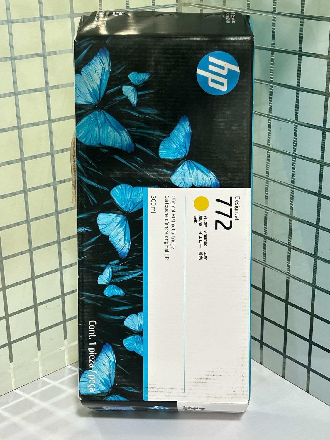 HP 772 Yellow DesignJet Ink Cartridge, 300ml