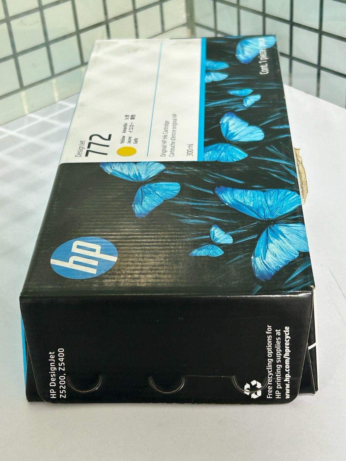 HP 772 Yellow DesignJet Ink Cartridge, 300ml
