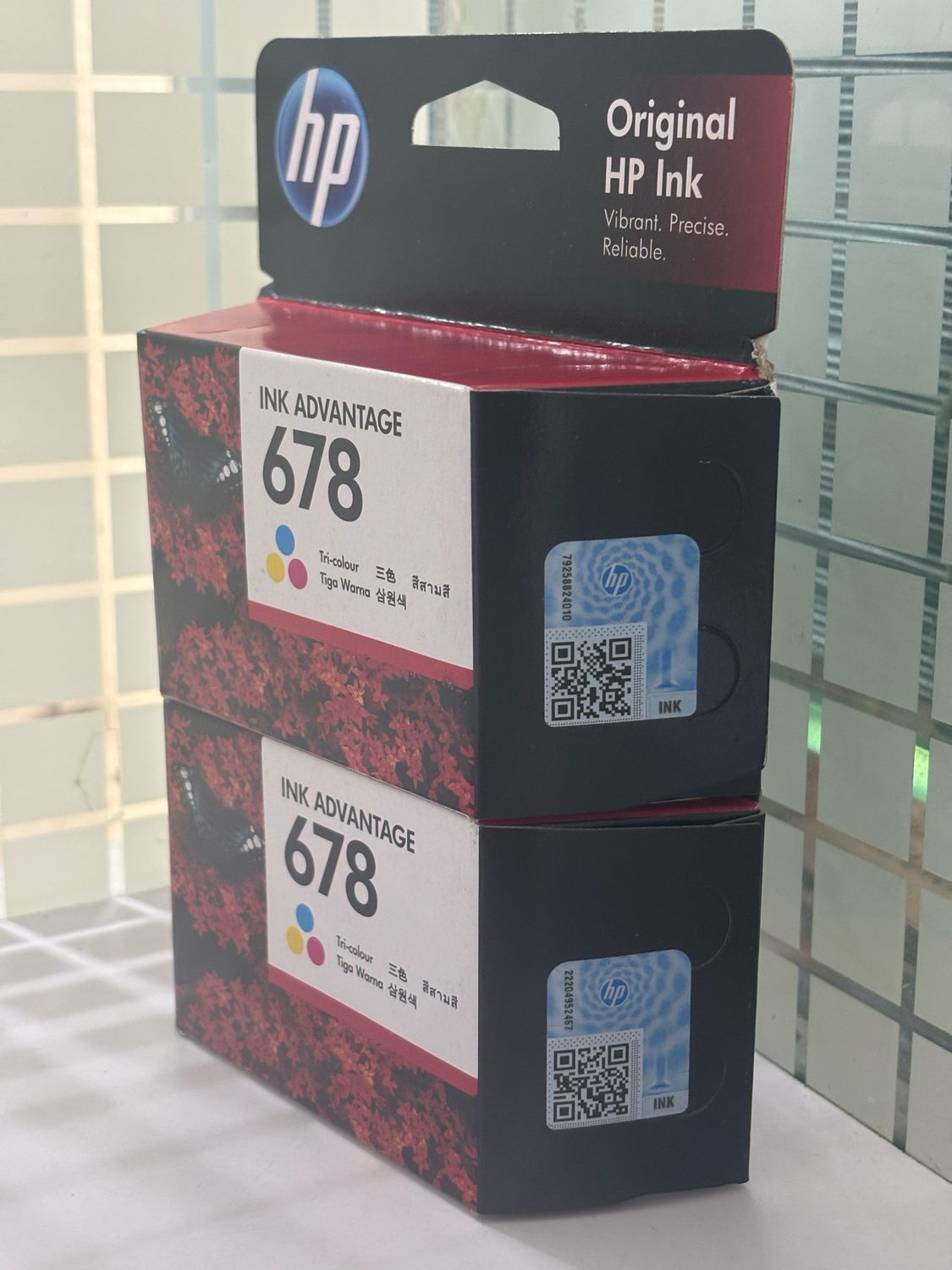 HP 678 Tri-Color Ink Cartridge (Pack of 2)