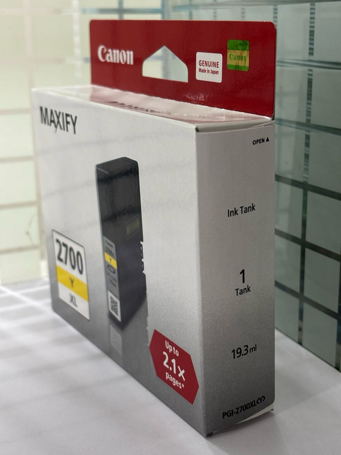 Canon Maxify 2700XL Yellow Ink Cartridge, 19.3ml Canon Maxify 2700XL Yellow Ink Cartridge, 19.3ml