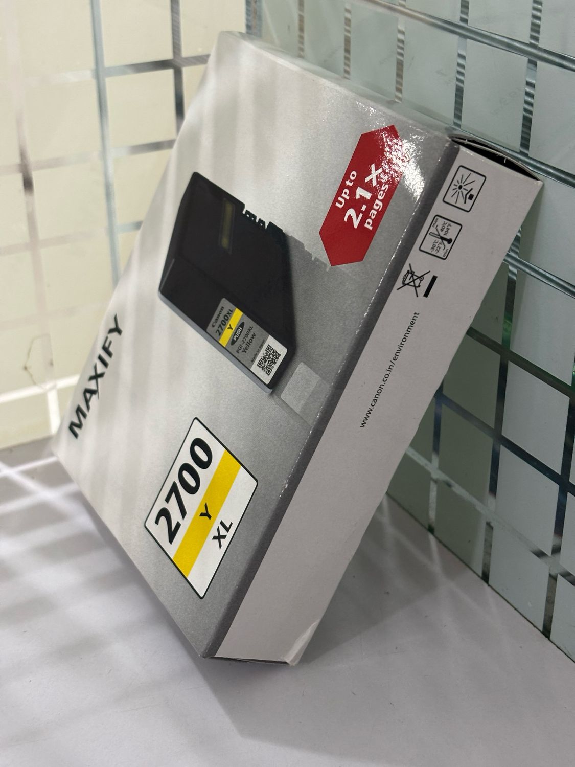 Canon Maxify 2700XL Yellow Ink Cartridge, 19.3ml Canon Maxify 2700XL Yellow Ink Cartridge, 19.3ml