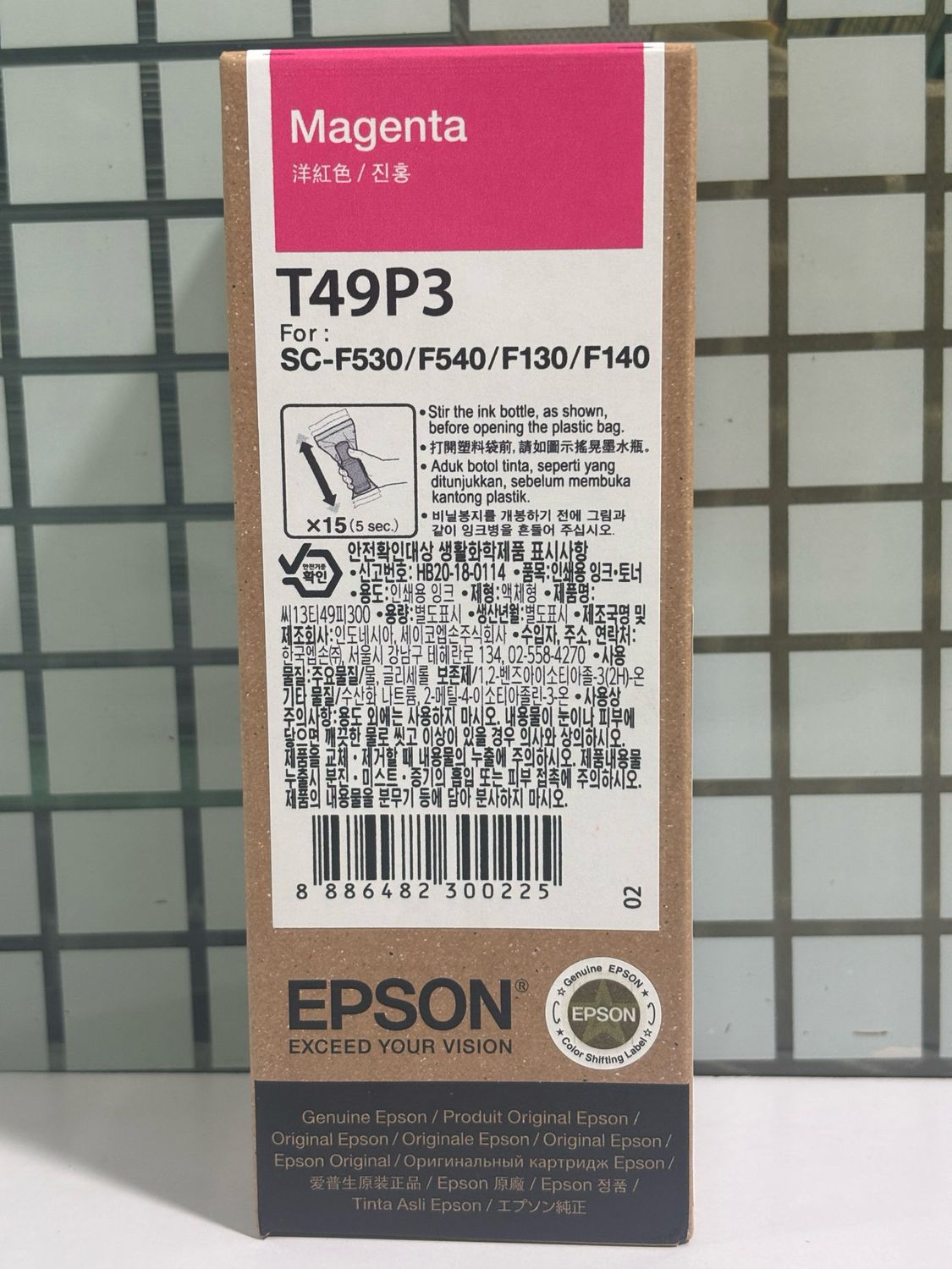 Epson T49P3 Magenta Ink Bottle, 140ml