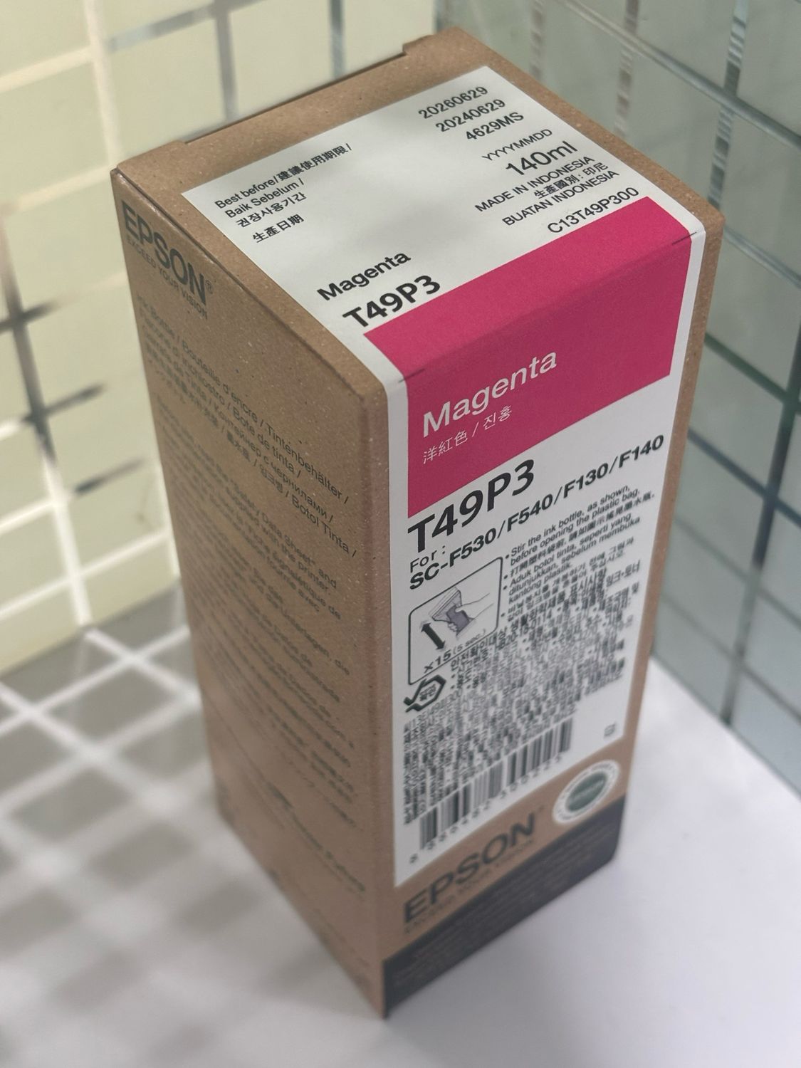 Epson T49P3 Magenta Ink Bottle, 140ml Epson T49P3 Magenta Ink Bottle, 140ml