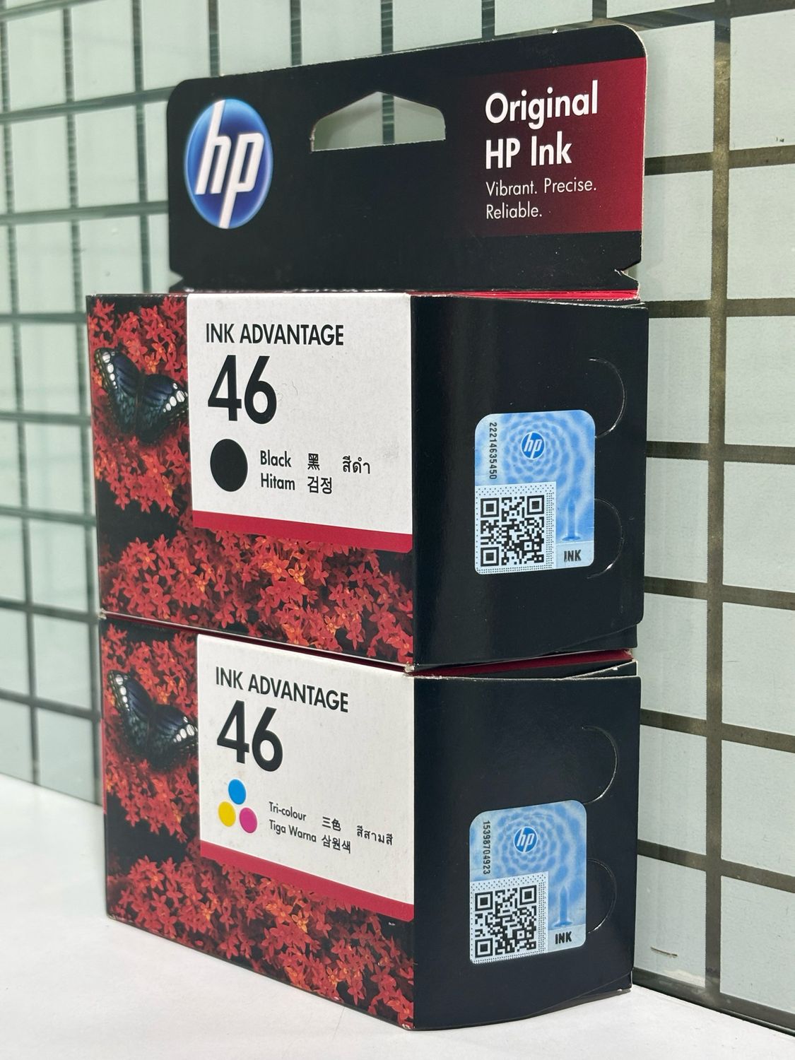 HP 46 Ink Advantage Cartridge (Combo) Black + Tri-Color HP 46 Ink Advantage Cartridge (Combo) Black + Tri-Color