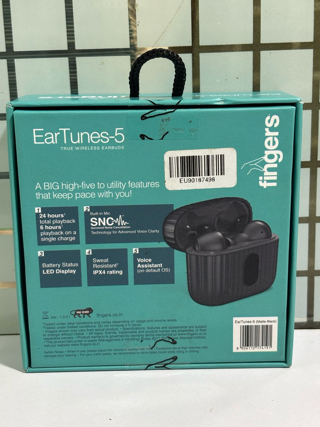 Fingers EarTunes-5 Wireless Earbuds (Black) Fingers EarTunes-5 Wireless Earbuds (Black)