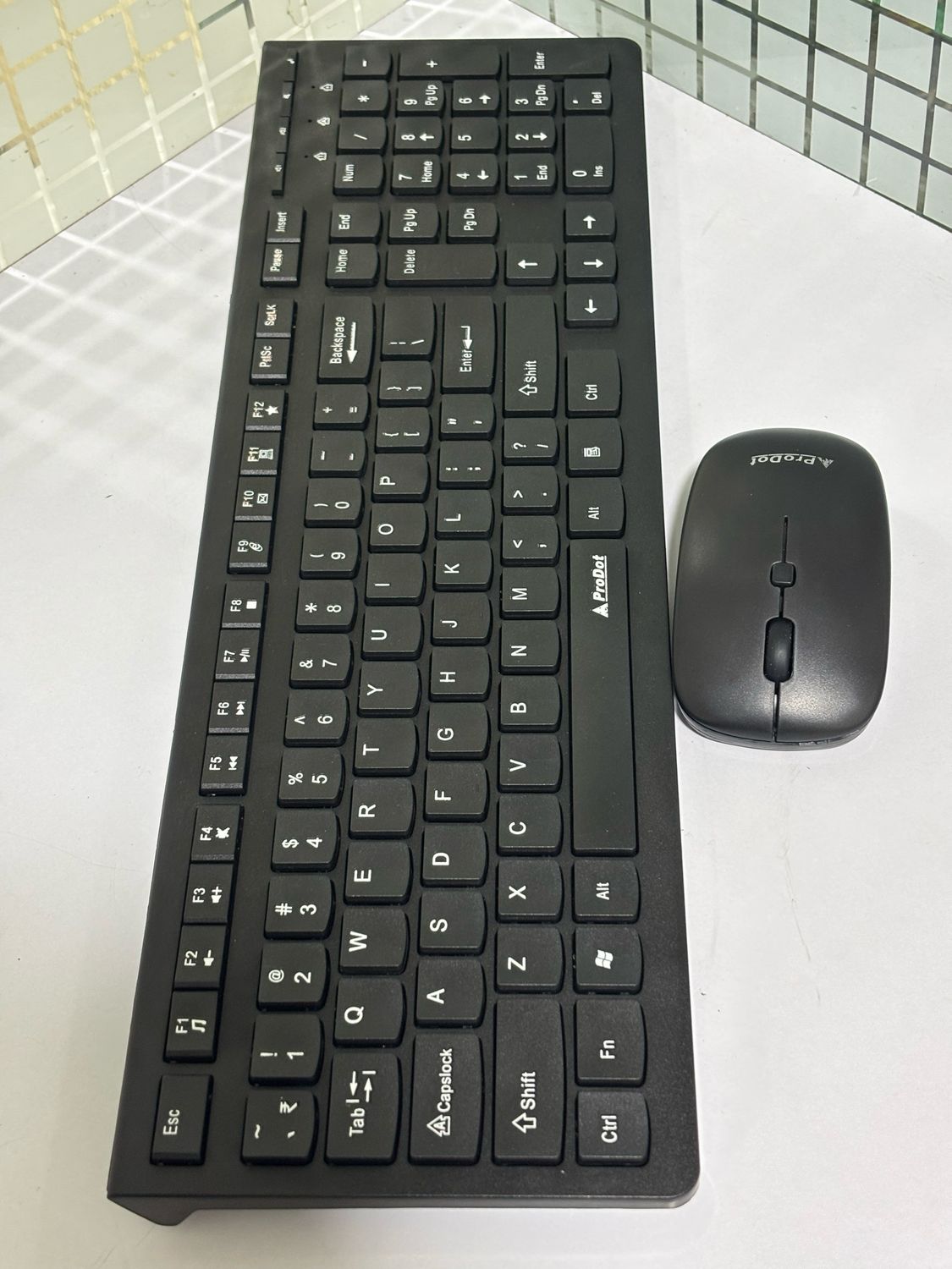 Prodot Sparsh Wireless Keyboard Mouse, Black (Pack of 10)