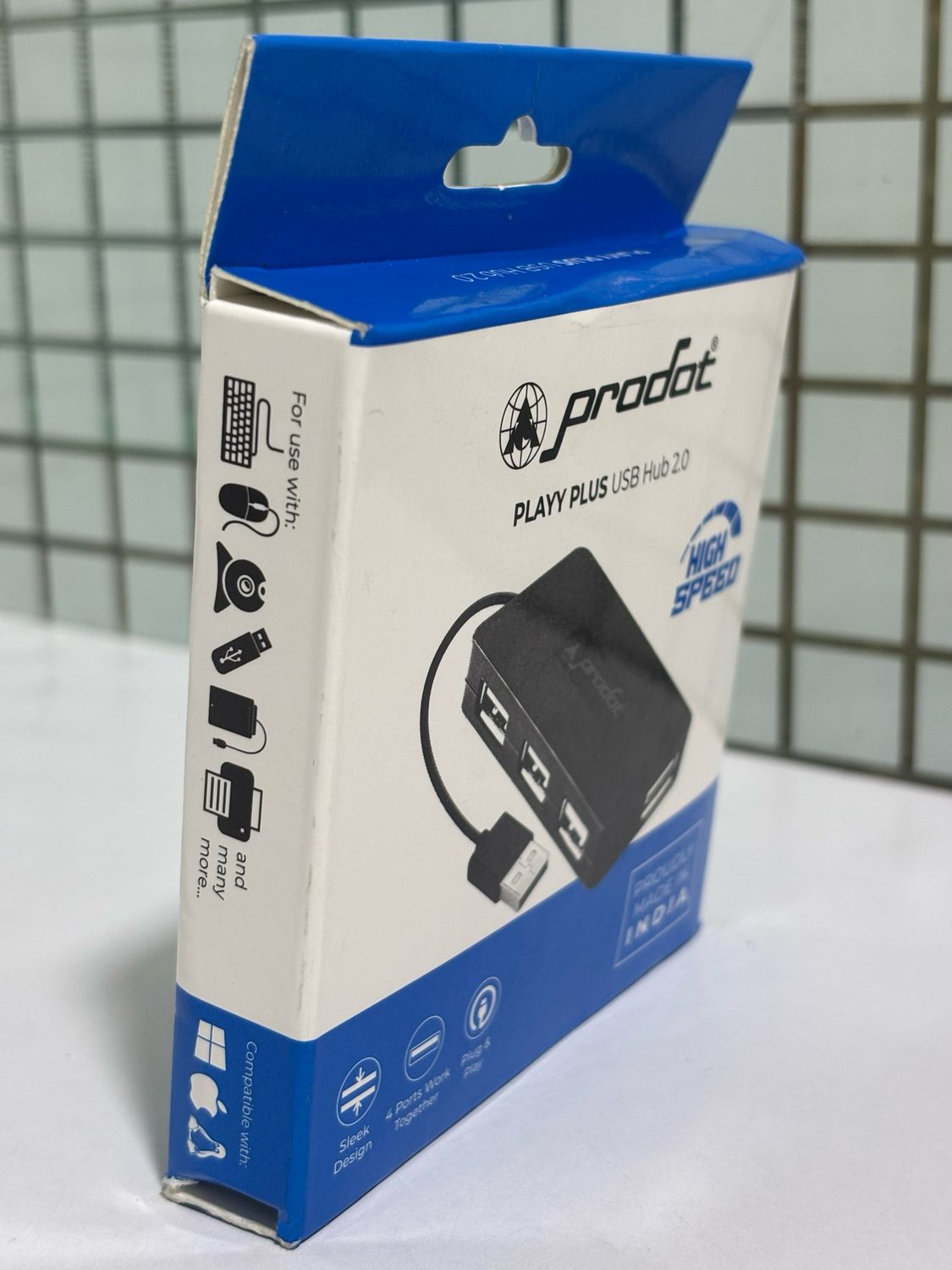 Prodot 4-Port USB Hub, Playy Plus (Pack of 10)