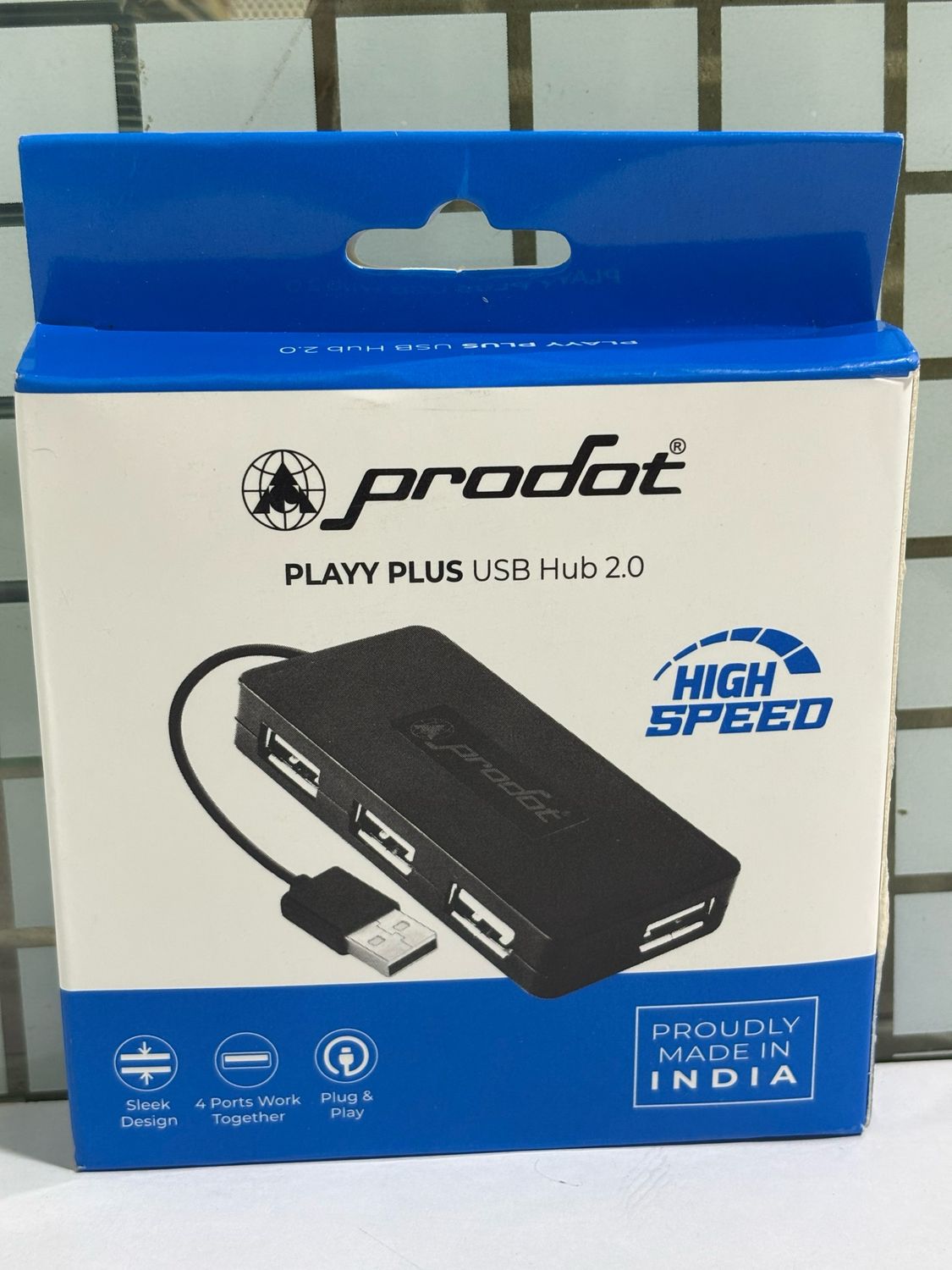 Prodot 4-Port USB Hub, Playy Plus (Pack of 10)