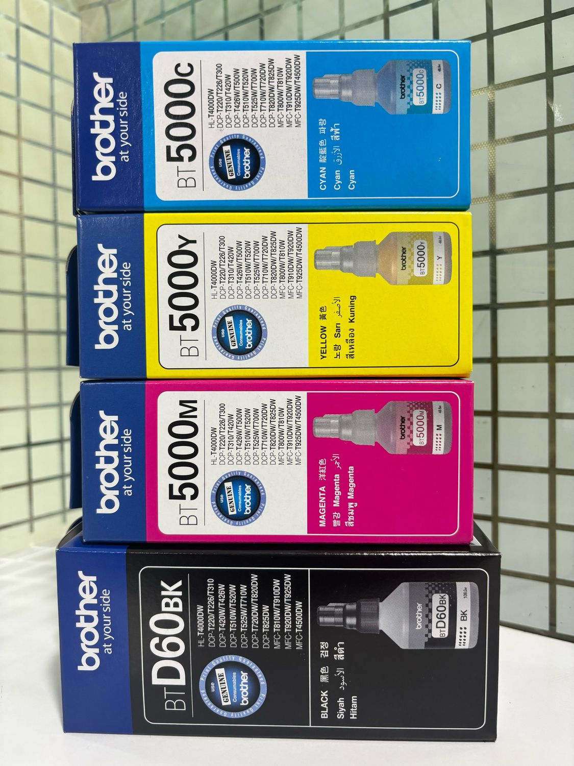 Brother D60, BT5000 set of 4 bottle (T4000dw, T220, T226, T310)