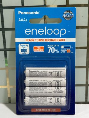 Panasonic Eneloop AAA, 800mAh, Rechargeable 4-Batteries