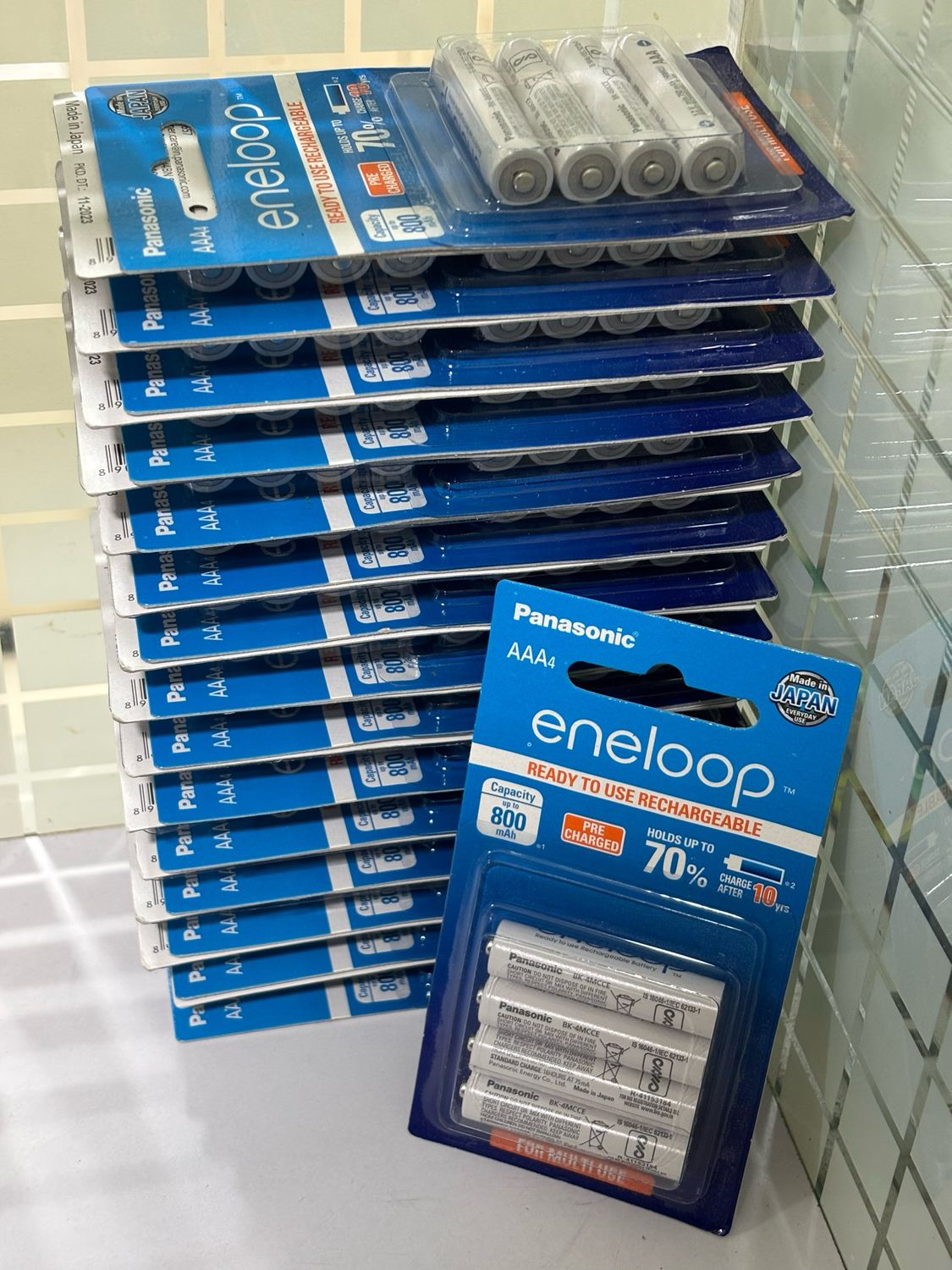 Panasonic Eneloop AAA, 800mAh, Rechargeable 4-Batteries