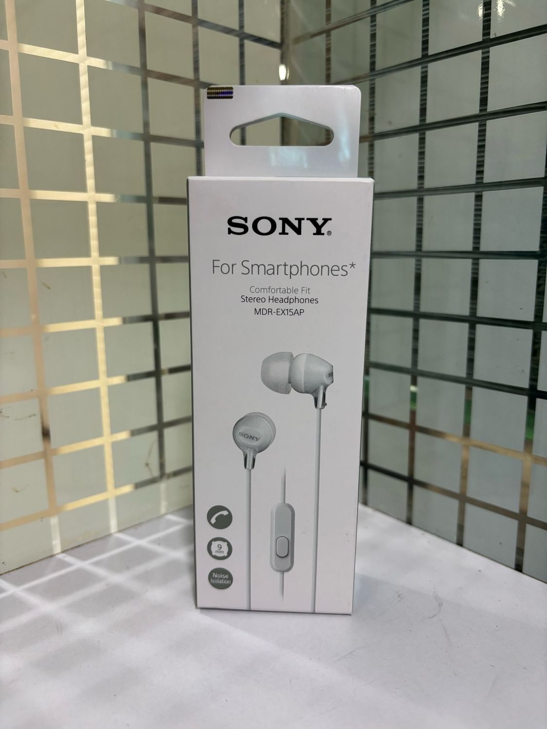 Sony MDR-EX15AP In-Ear Stereo Headphones with Mic, White` Sony MDR-EX15AP In-Ear Stereo Headphones with Mic, White`