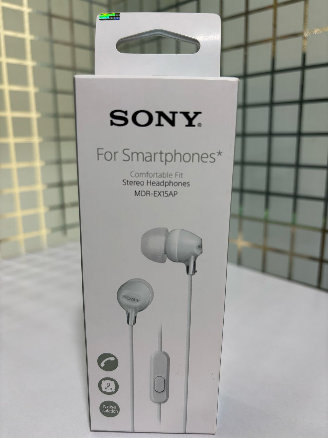 Sony MDR-EX15AP In-Ear Stereo Headphones with Mic, White`