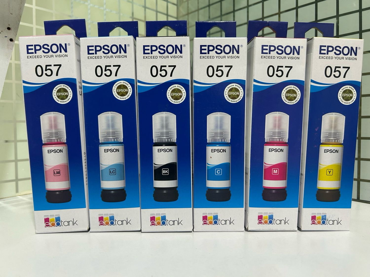 Original ink Epson 057 set of 6 bottle (B/Y/M/C/LC/LM)