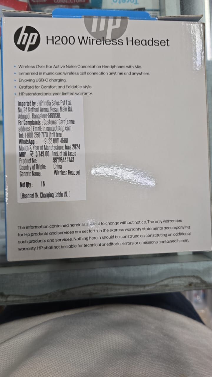 HP H200 Wirless Bluetooth Headset HP H200 Wirless Bluetooth Headset