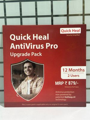 Renewal, 2 User, 1 Year, Quick Heal Antivirus Pro