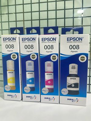 Original ink Epson 008 Set of 4 bottle  (B/C/Y/M)