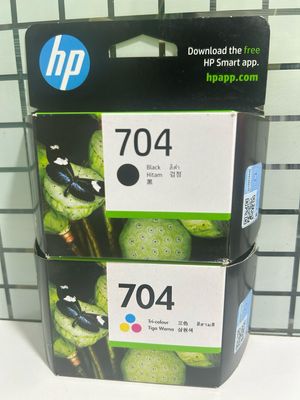 HP 704 Black & Tri-Color Ink Cartridge (Combo Pack)