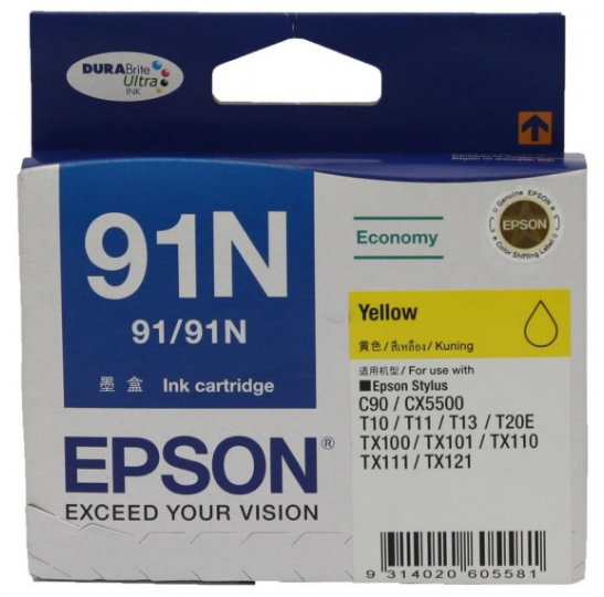 Epson 91N Ink Cartridge, Yellow