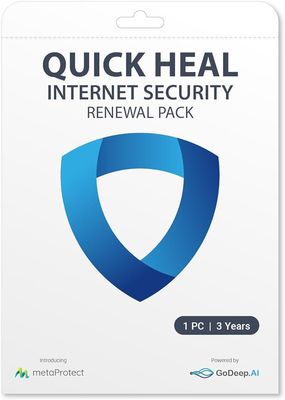 Renewal, 1 User, 3 Year, Quick Heal Internet Security