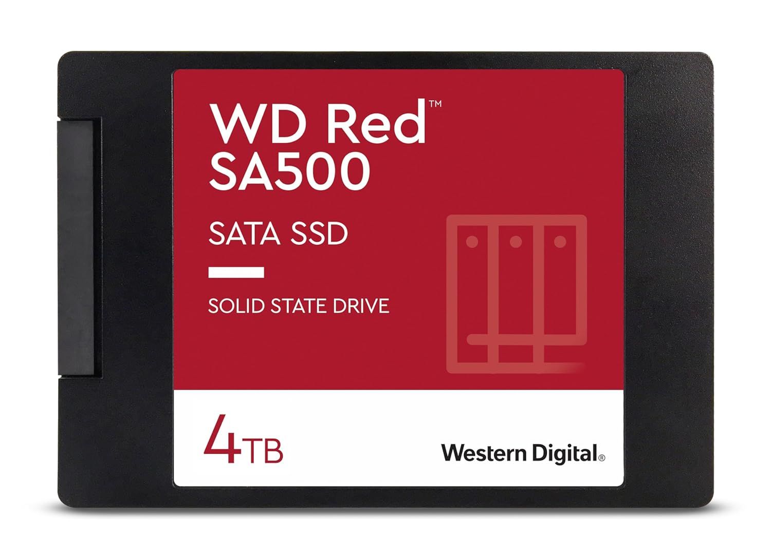 WD Red SA500 NAS SATA SSD 2.5”/7mm Cased - 4TB WD Red SA500 NAS SATA SSD 2.5”/7mm Cased - 4TB