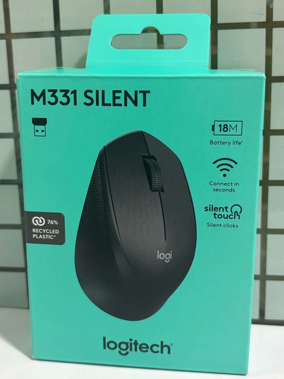 Logitech M331 Silent Plus Wireless Mouse, Black