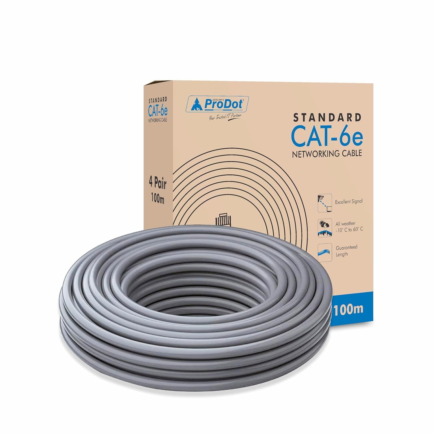 Prodot 100mtr Cat-6e Networking Cable Prodot 100mtr Cat-6e Networking Cable