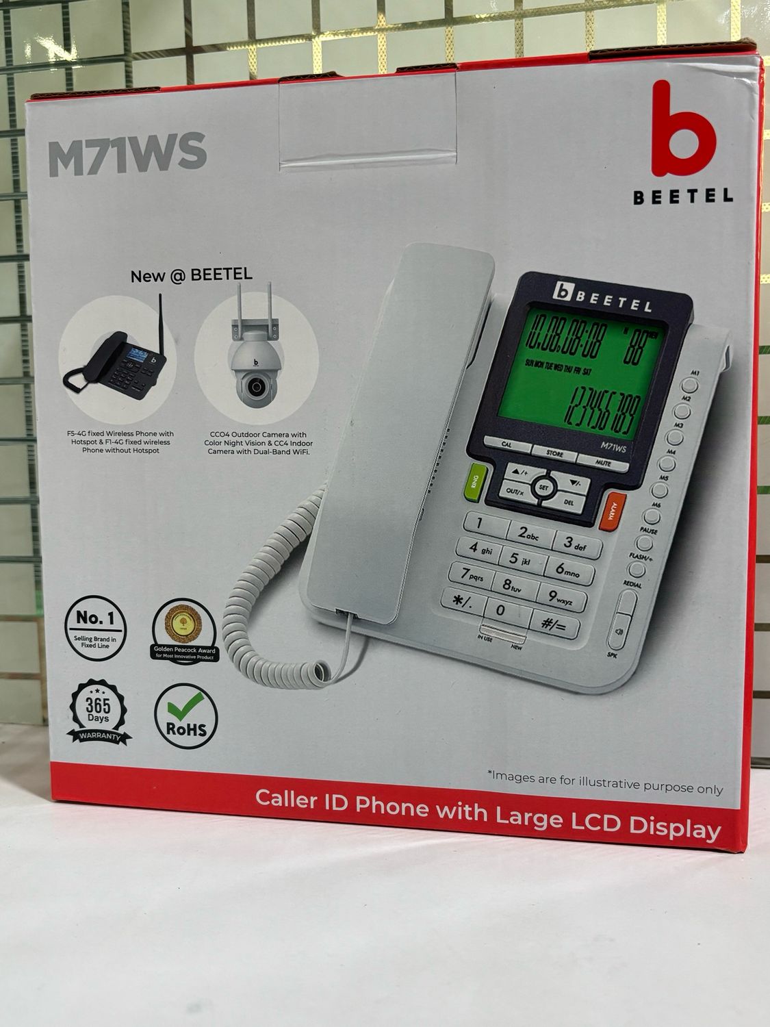 Beetel M71WS Caller ID Phone With Large LCD Display
