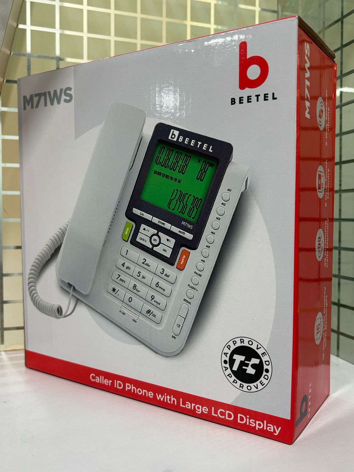 Beetel M71WS Caller ID Phone With Large LCD Display