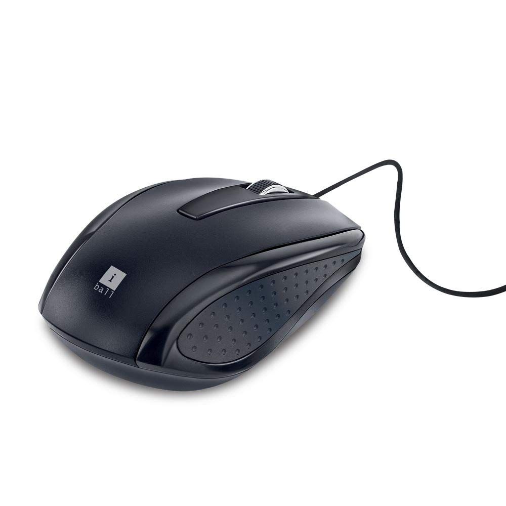 iBall Style 63 Wired USB Optical Mouse (Black)