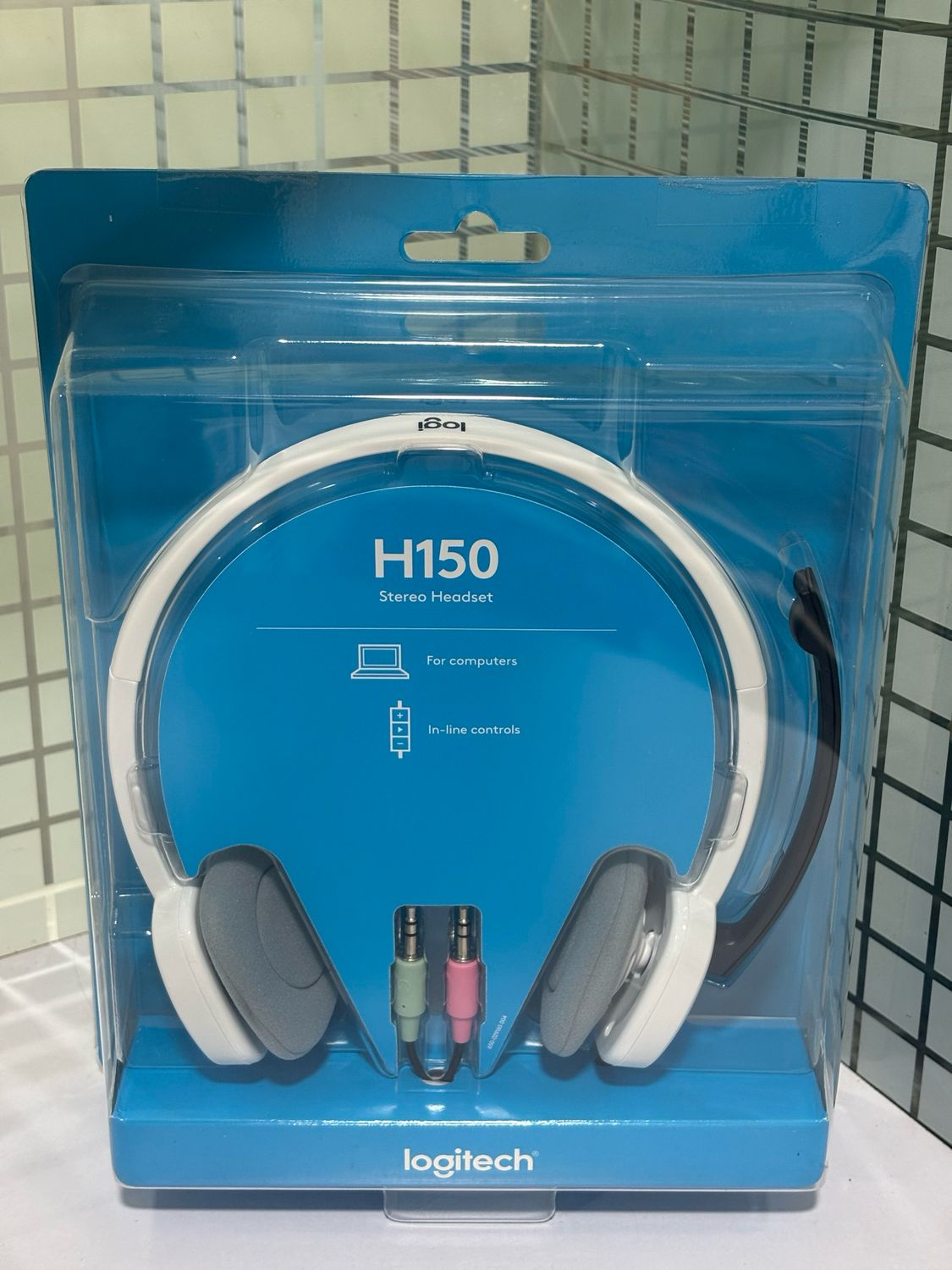 Logitech H150 Stereo Headset with Mic, White