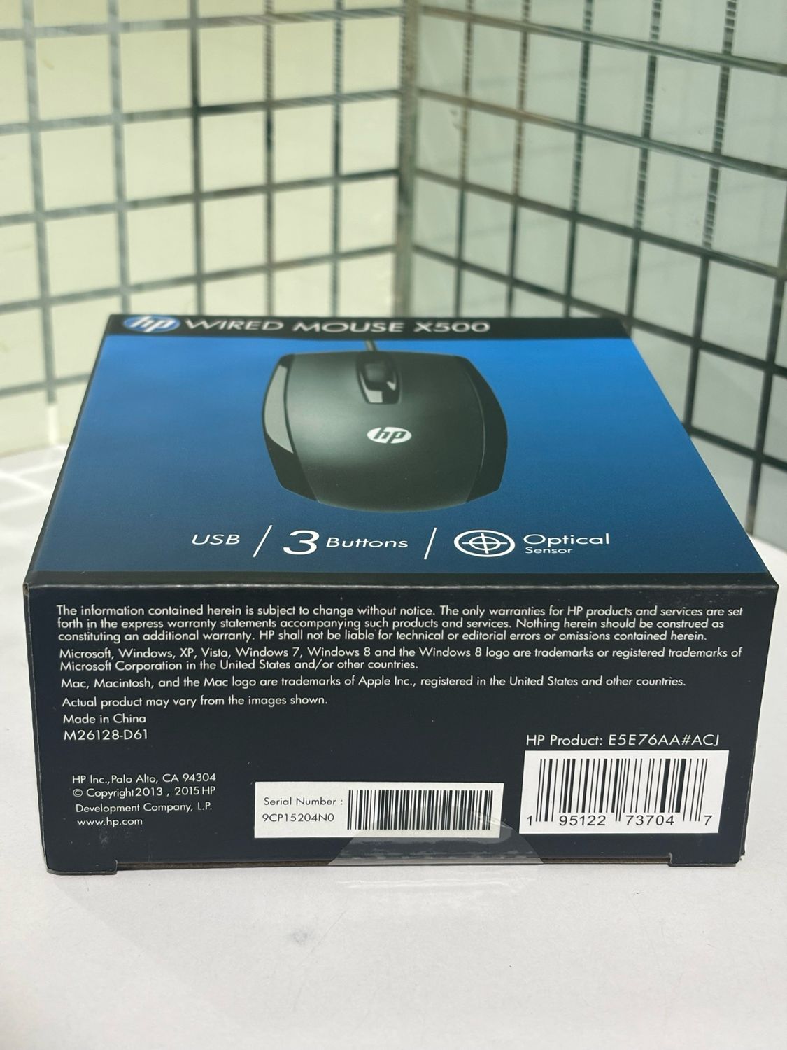 HP X500 Wired Optical Mouse