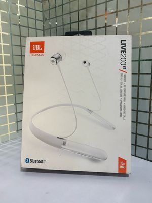 JBL LIVE200BT Wireless In-Ear Neckband Bluetooth  (White, In the Ear)