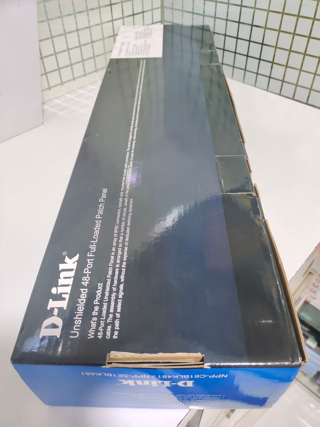 D-Link 48-Port Patch Panel Fully Loaded