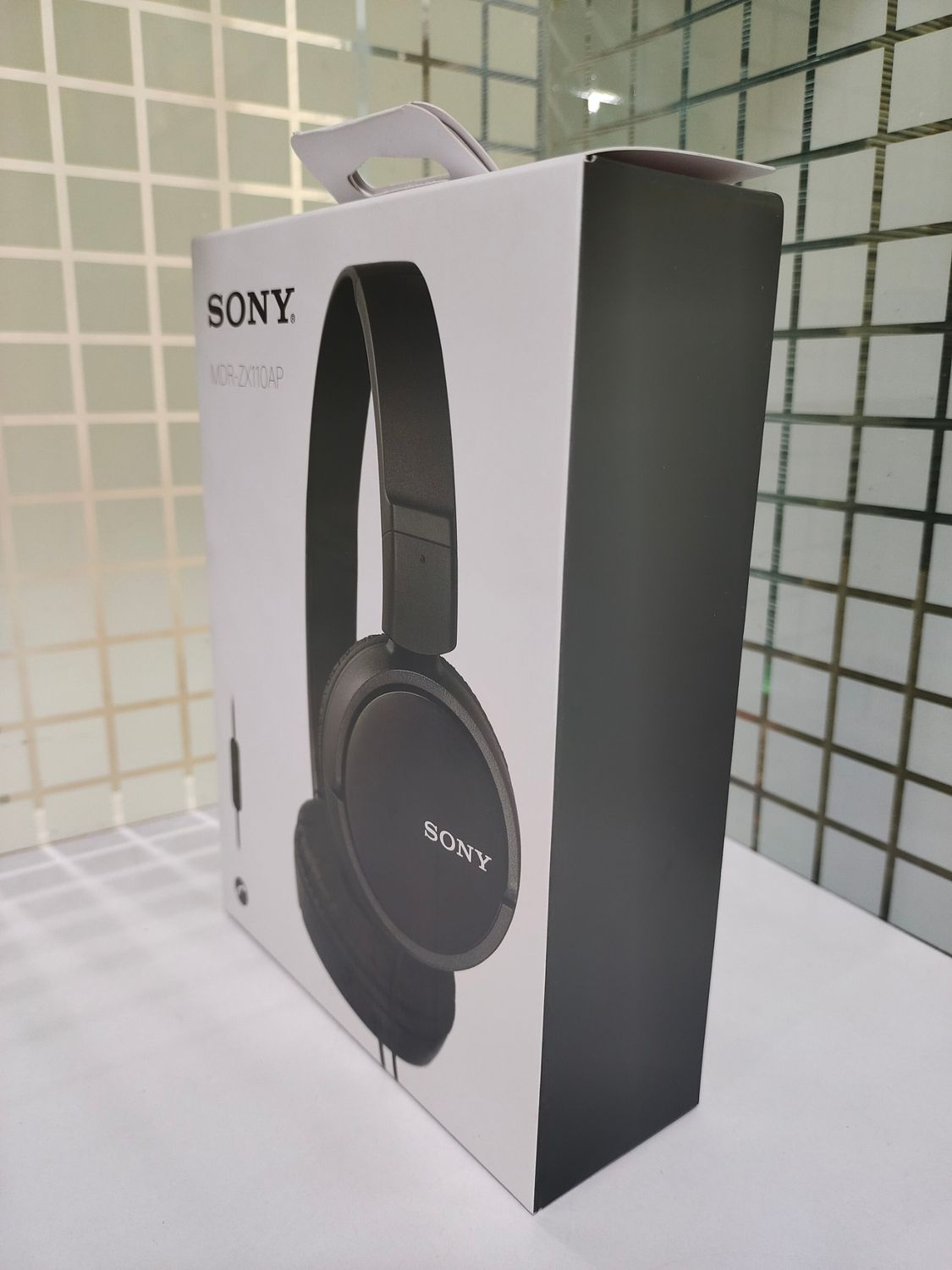 Sony MDR-ZX110AP On-Ear Stereo Headphones, Black
