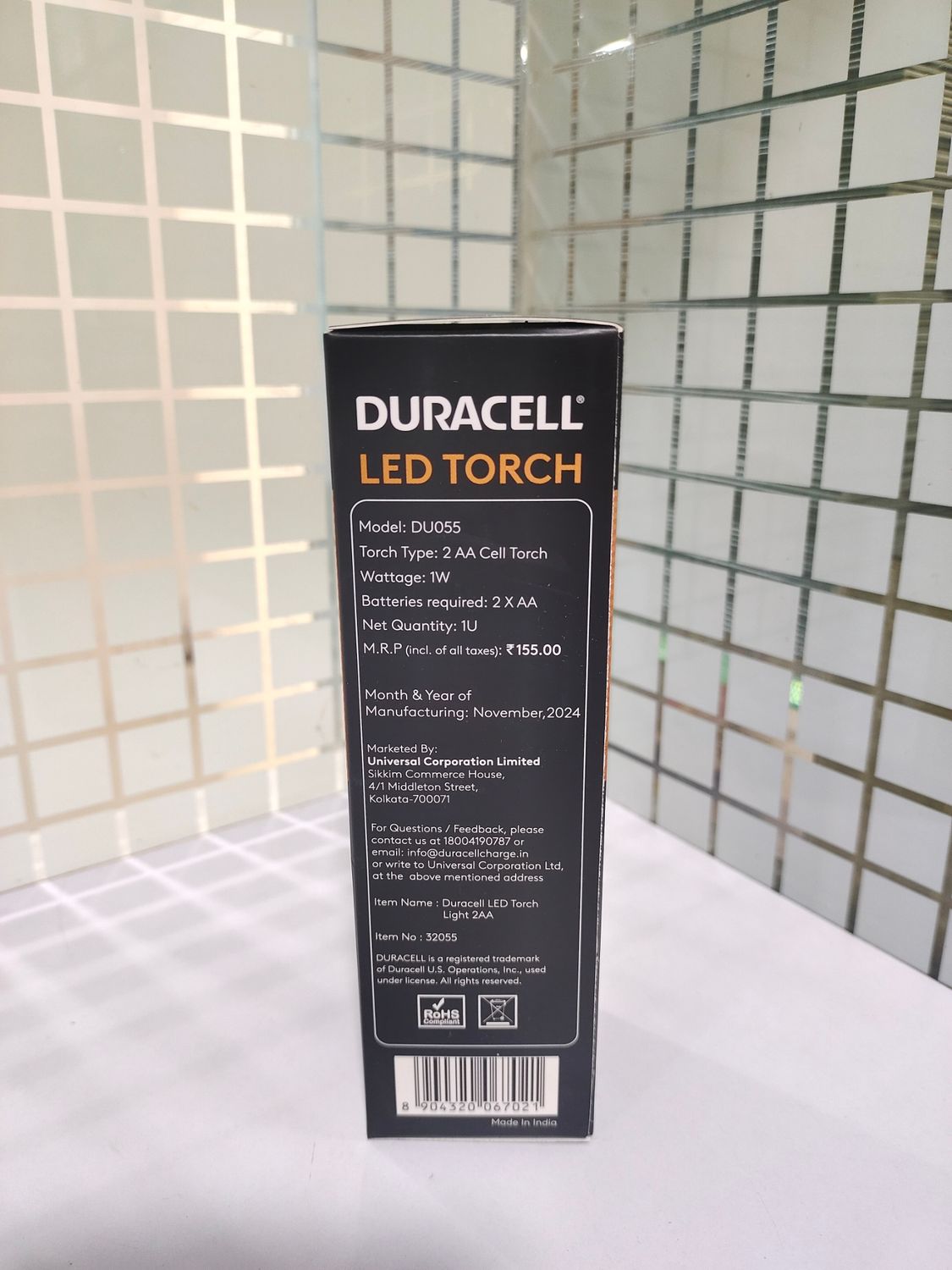Duracell Small LED Torch AA/2-Batteries (Pack of 10)