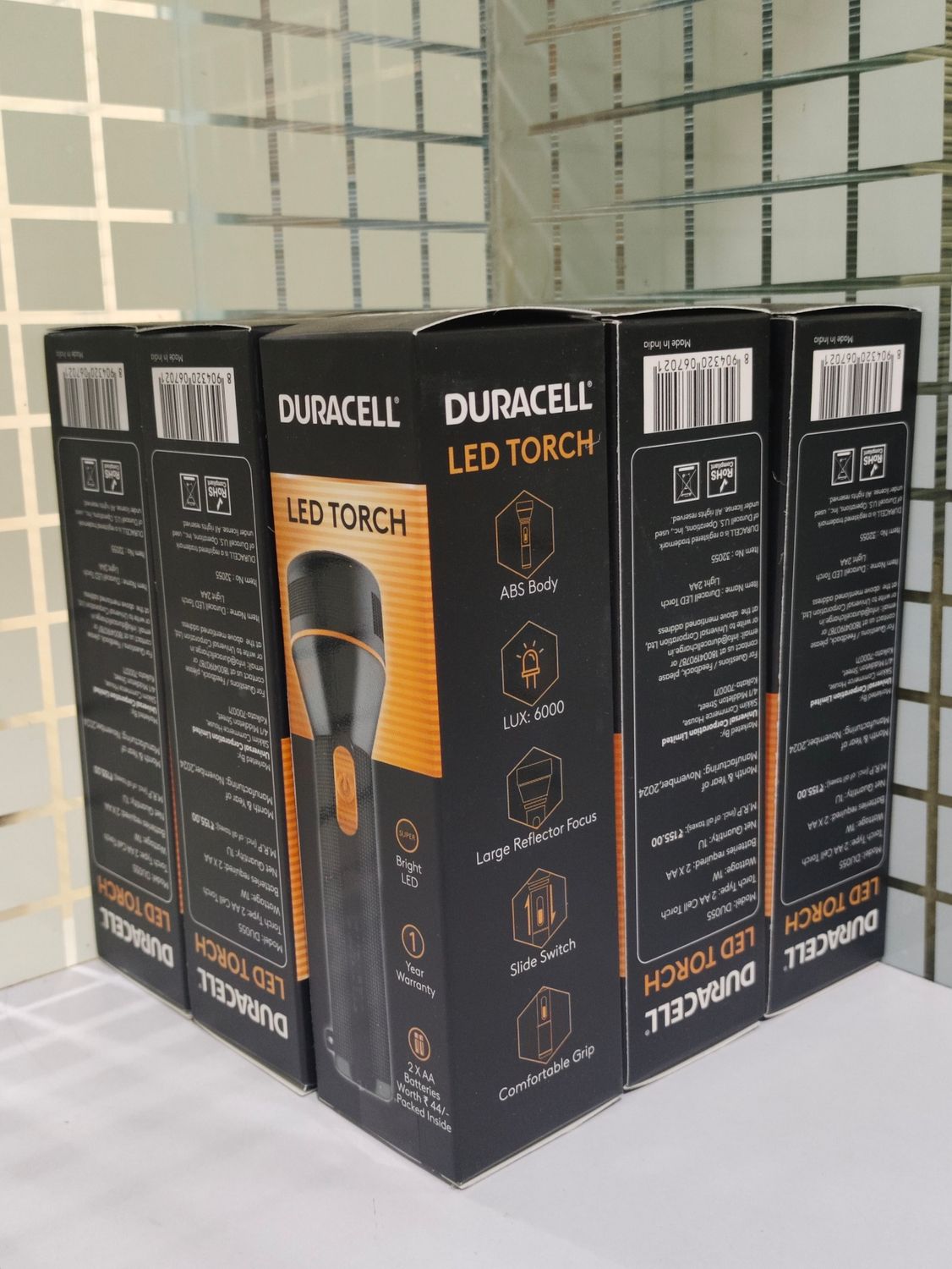 Duracell Small LED Torch AA/2-Batteries (Pack of 10)