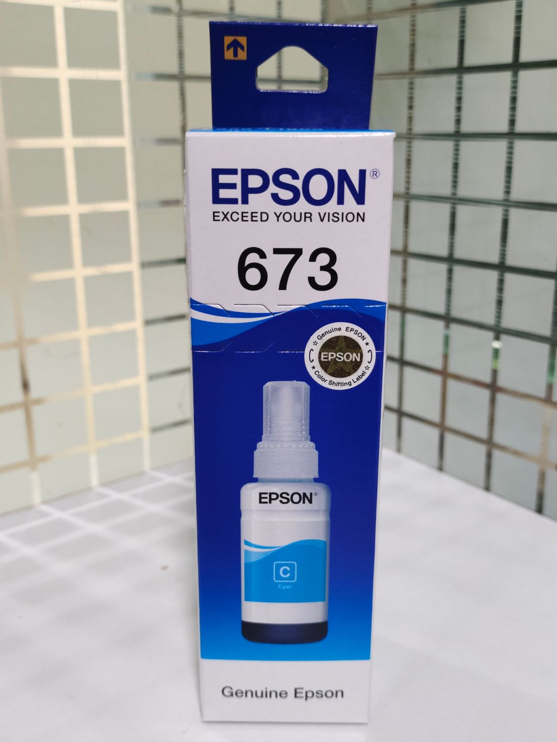 Epson 673 Cyan ink Bottle