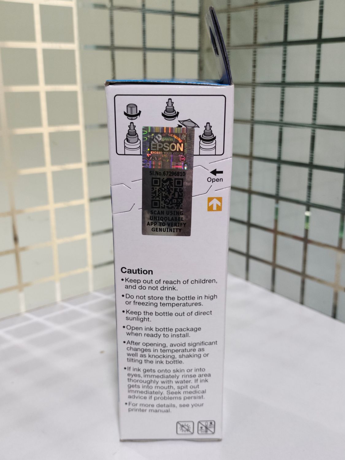 Epson 673 Cyan ink Bottle