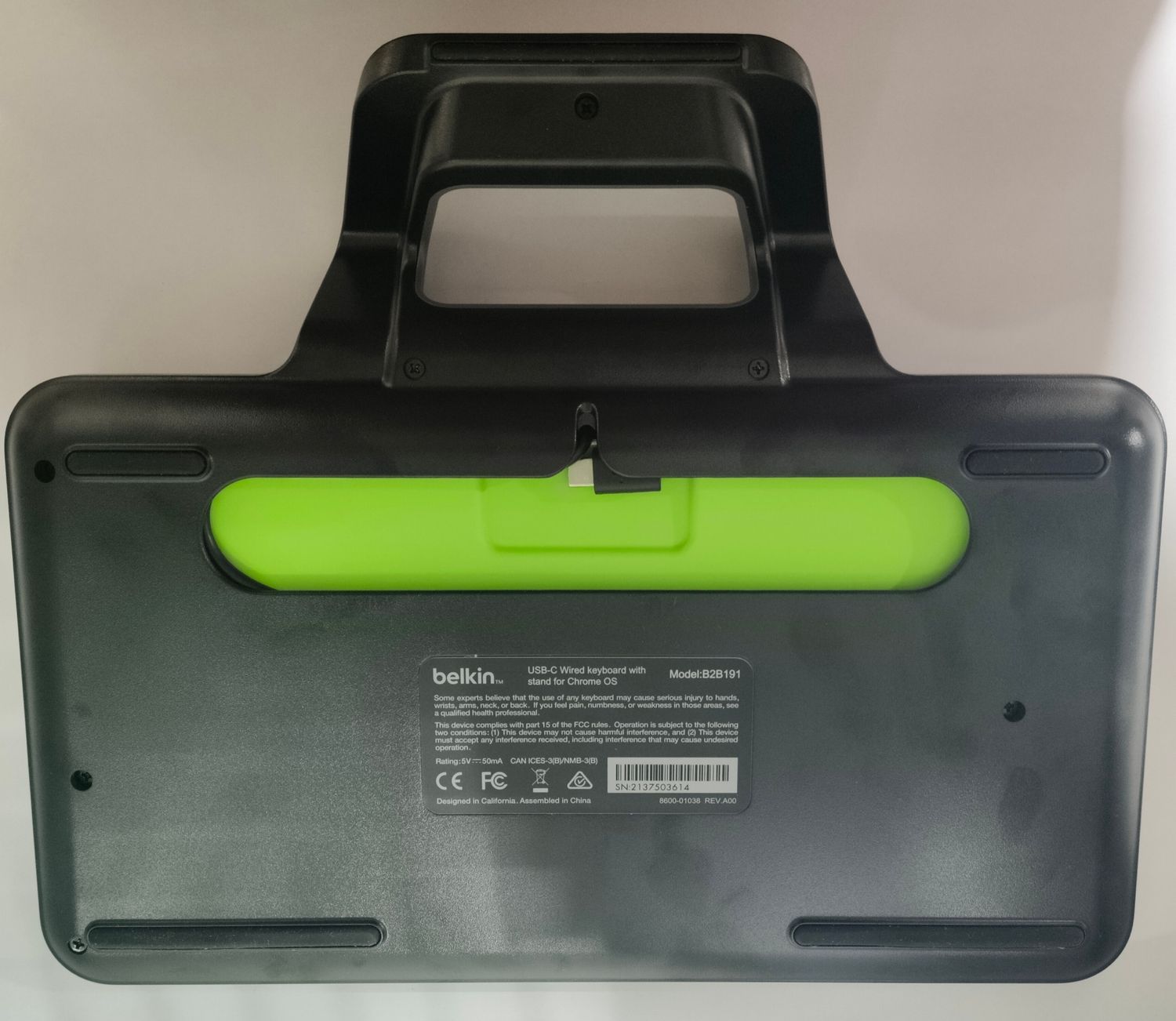 Wired Tablet Keyboard with Stand with USB-C Connector