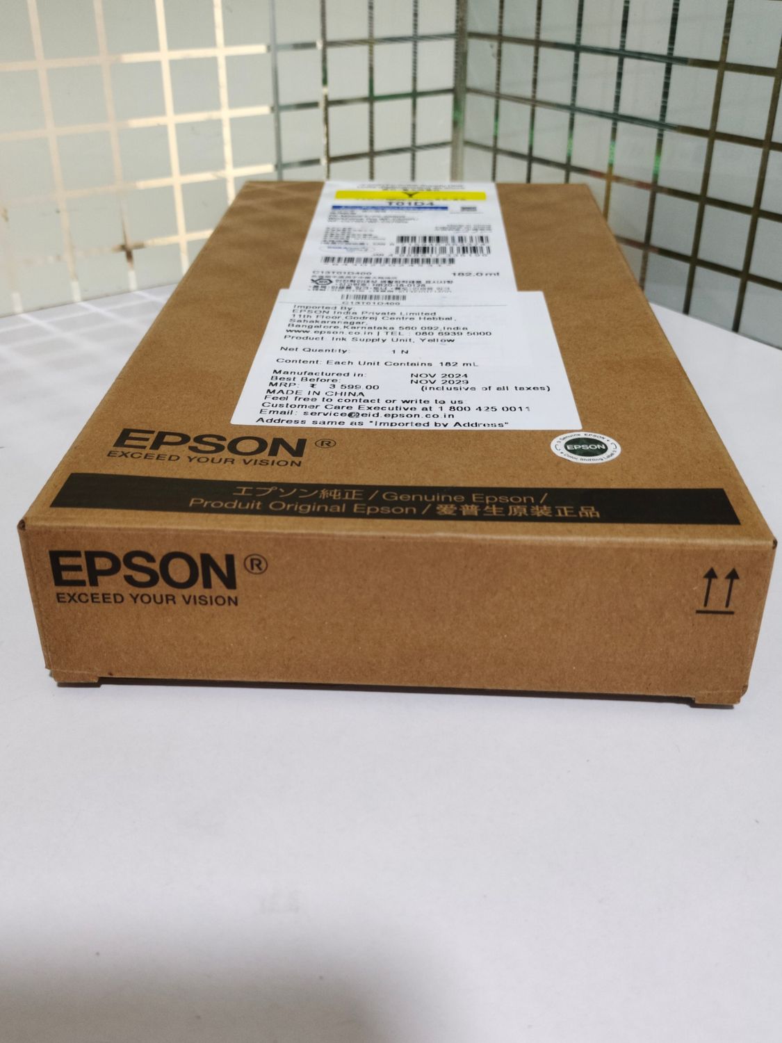 Epson T01D4 Yellow Ink Cartridge Epson T01D4 Yellow Ink Cartridge