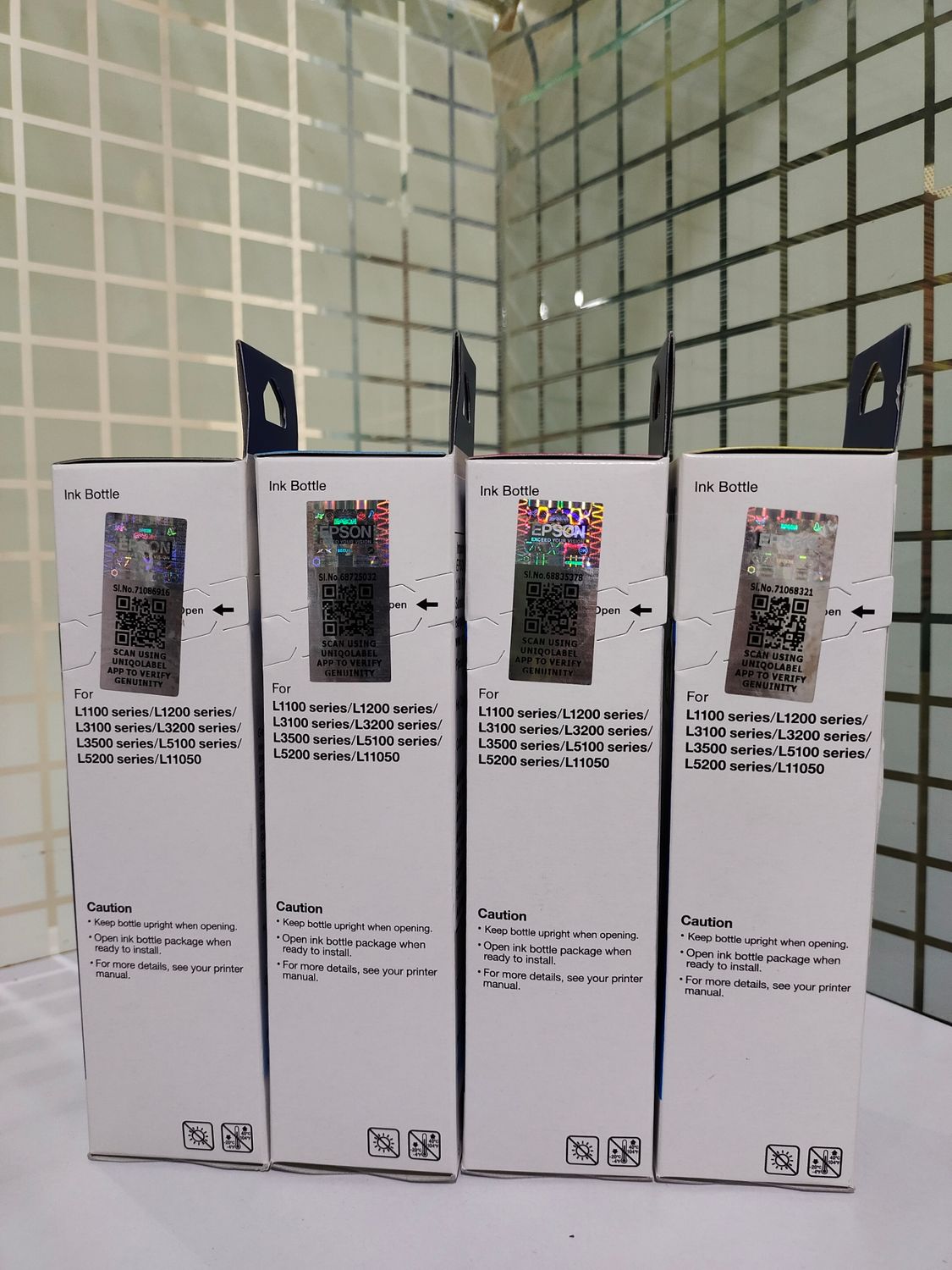 Epson 003 set of 4 bottle, (L3215, L3216, L3251, L3256, L3260)