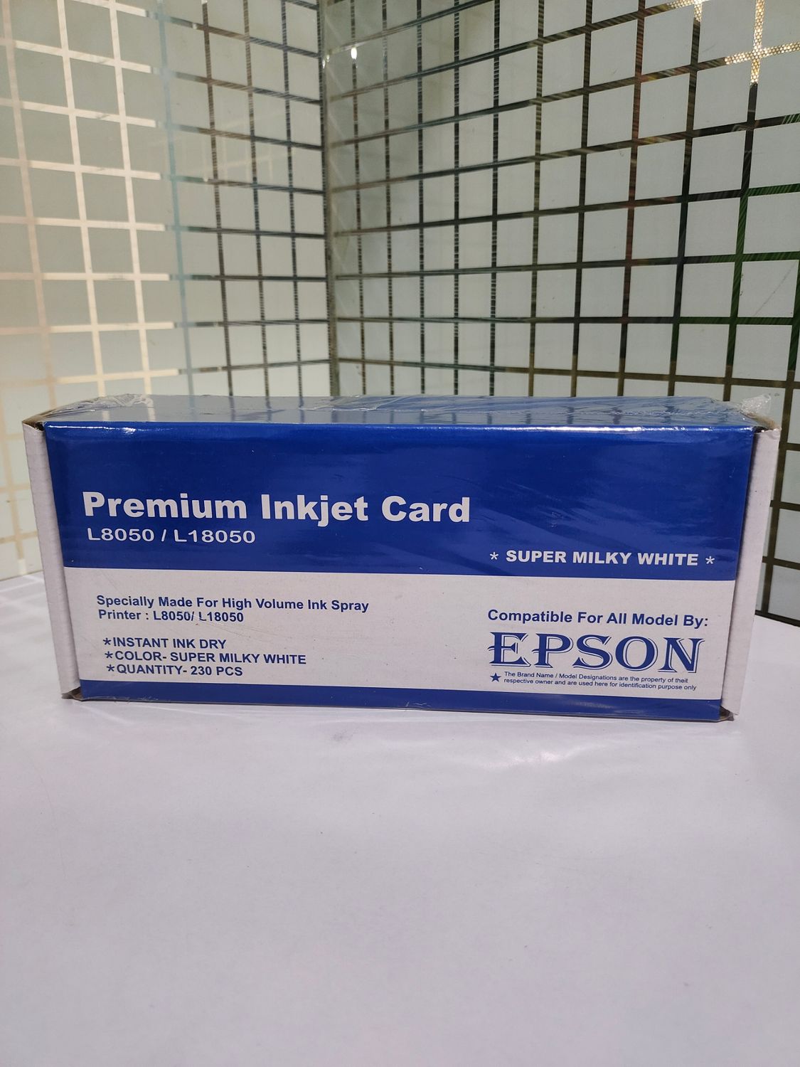 Epson Premium Inkjet Card for L8050 / L18050 Printer (Pack of 230 Pcs) White