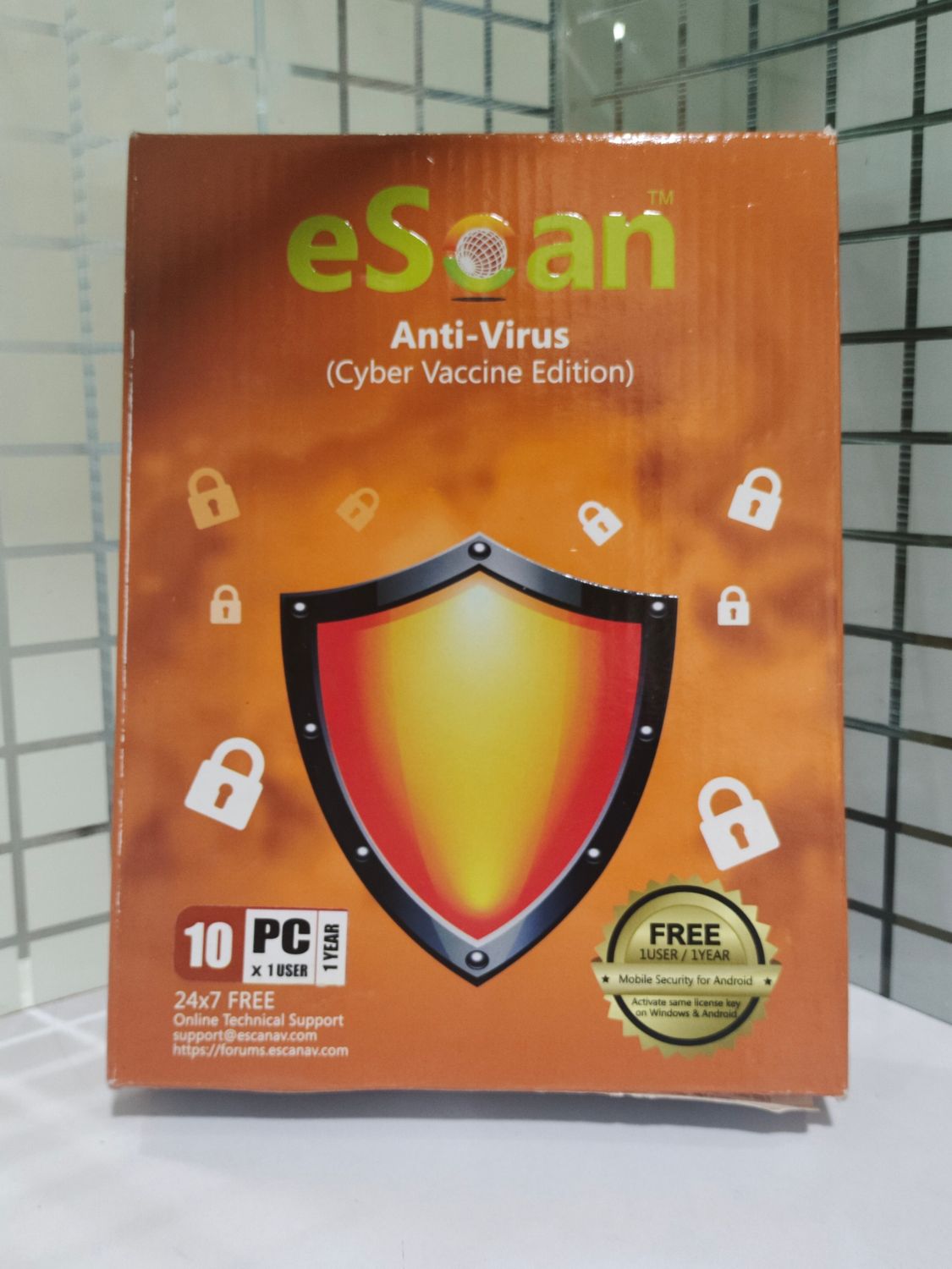 New v22x, 10 User, 1 Year, eScan Anti-Virus Security