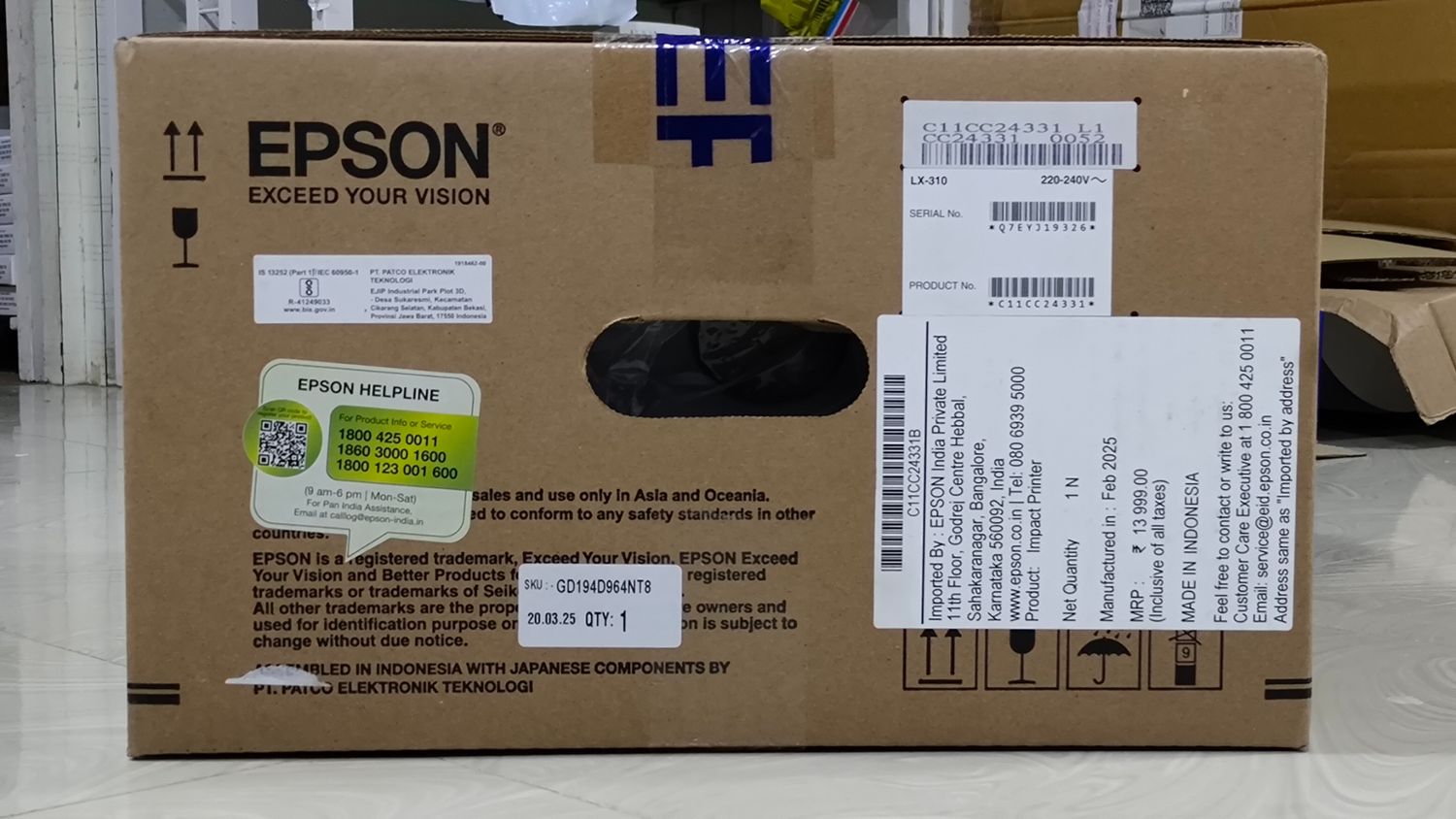 Epson LX-310 Impact Dot Matrix Printer Epson LX-310 Impact Dot Matrix Printer