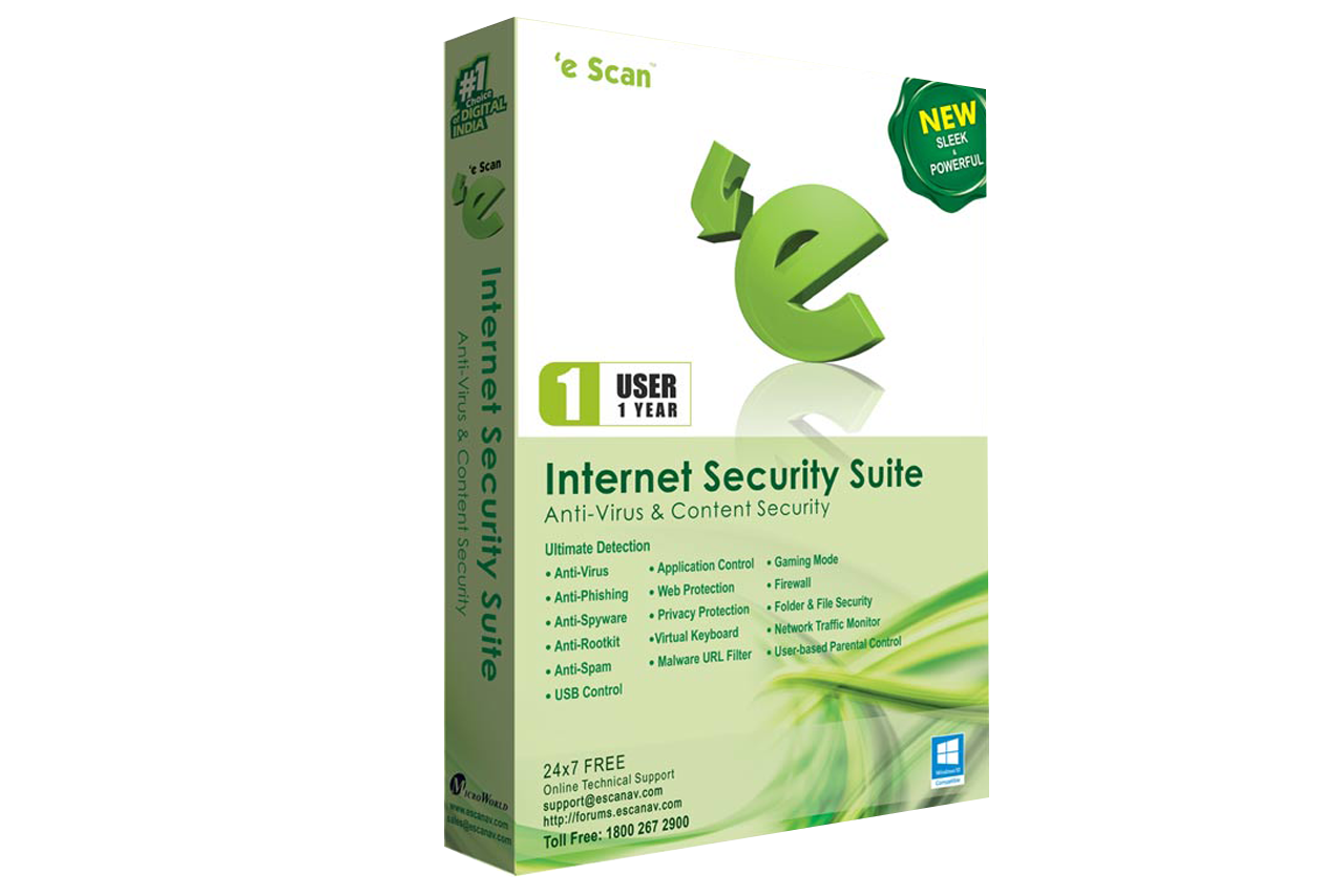 4 User, 1 Year, eScan Internet Security Suite (v.11) 4 User, 1 Year, eScan Internet Security Suite (v.11)