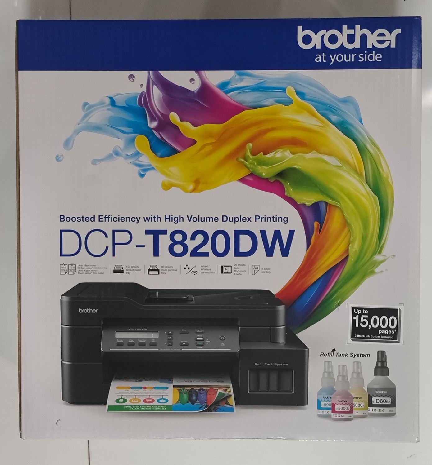 Brother DCP-T820DW Wi-Fi Ink Tank Duplex Printer