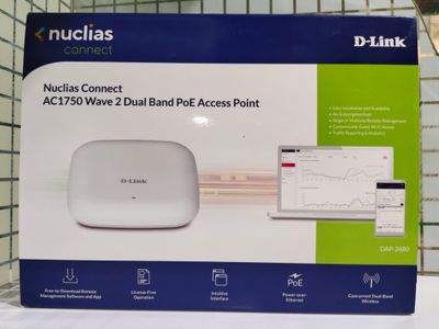 D-LINK DAP-2680 AC1750 Wave 2 Dual-Band PoE Access Point