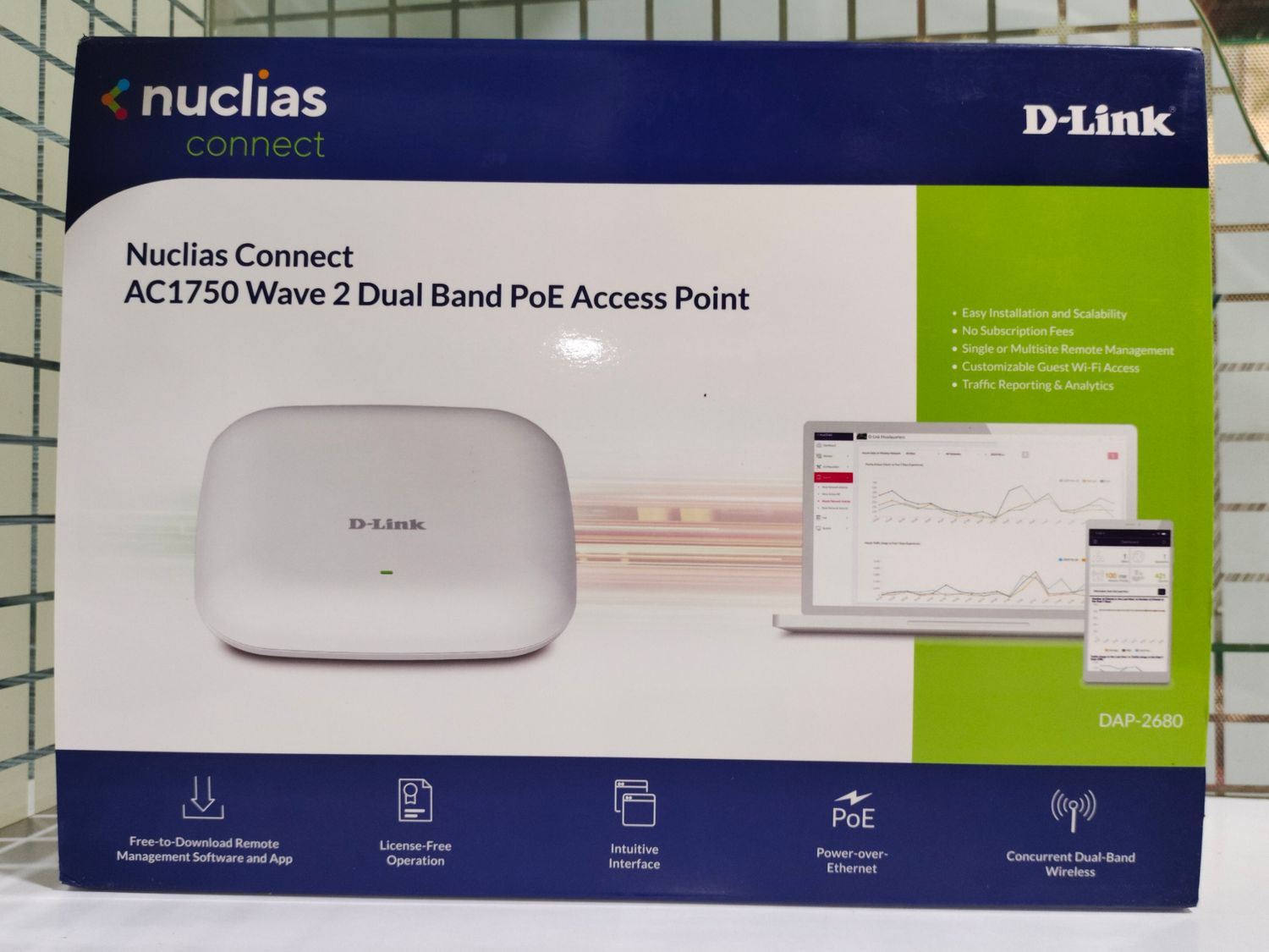 D-LINK DAP-2680 AC1750 Wave 2 Dual-Band PoE Access Point