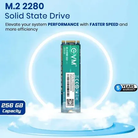 EVM M.2 (2280) 256GB SSD - Fast Performaning SATA Internal SSD EVM M.2 (2280) 256GB SSD - Fast Performaning SATA Internal SSD
